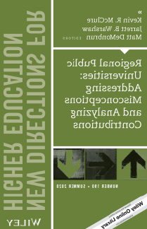 Regional Public Universities: Addressing Misconceptions and Analyzing Contributions